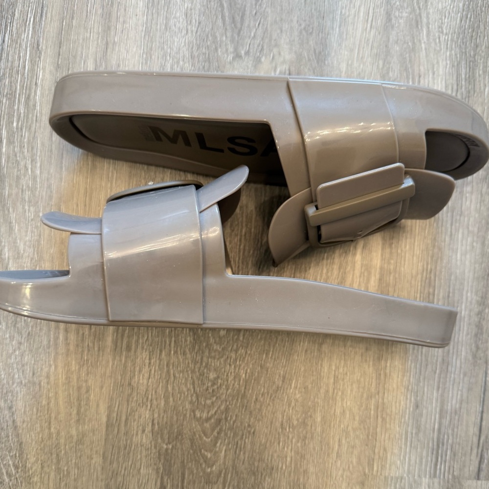 Melissa Gray Slide Sandals - Picture 2 of 3